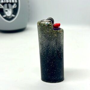 Lighter Cover Sleeve Glitter Case Holder fits Classic Bic J6 Full Size